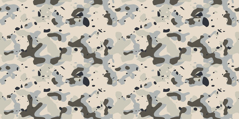 Seamless desert colors camouflage pattern design