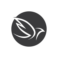 Abstract Bird logo design template