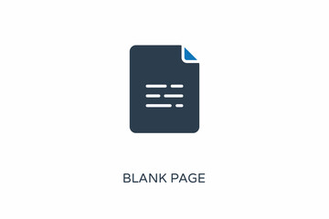Blank Page icon in vector. Logotype