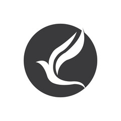 Abstract Bird logo design template