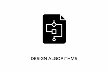Design Algorithms icon in vector. Logotype