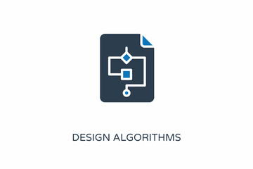 Design Algorithms icon in vector. Logotype