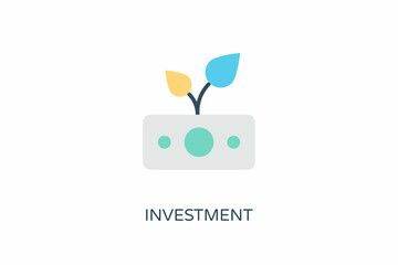 Investment icon in vector. Logotype