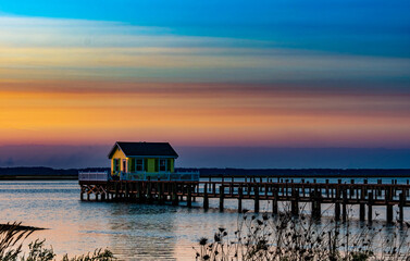 Sunset Over Chincoteague Bay in Virginia