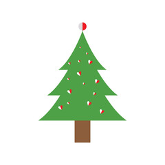 Christmas tree logo ilustration vector design