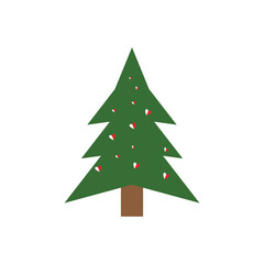 Christmas tree logo ilustration vector design