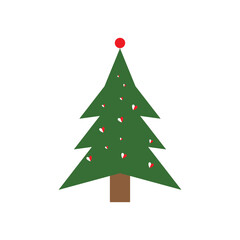 Christmas tree logo ilustration vector design