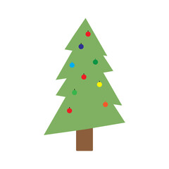 Christmas tree logo ilustration vector design