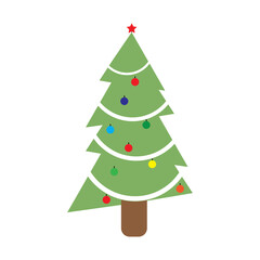Christmas tree logo ilustration vector design