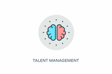 TALENT MANAGEMENT icon in vector. Logotype