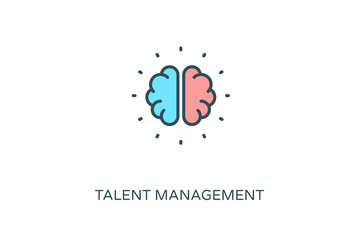 TALENT MANAGEMENT icon in vector. Logotype