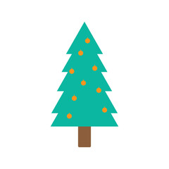 Christmas tree logo ilustration vector design