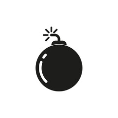 The explosive icon. Simple vector illustration on a white background
