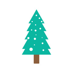 Christmas tree logo ilustration vector design