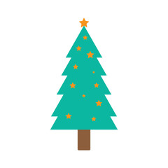Christmas tree logo ilustration vector design