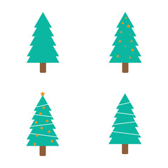 Christmas tree logo ilustration vector design