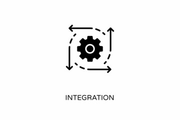 INTEGRATION icon in vector. Logotype
