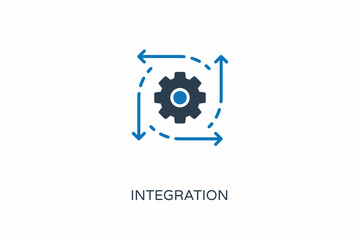 INTEGRATION icon in vector. Logotype