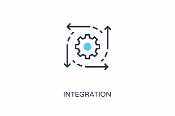 INTEGRATION icon in vector. Logotype