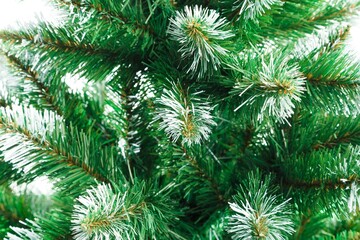 Decorated Christmas tree and red presents