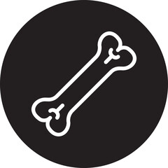 bone glyph icon