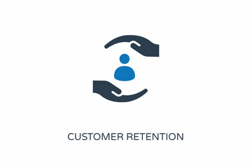 Customer Retention icon in vector. Logotype