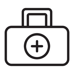 First Aid Bag line icon