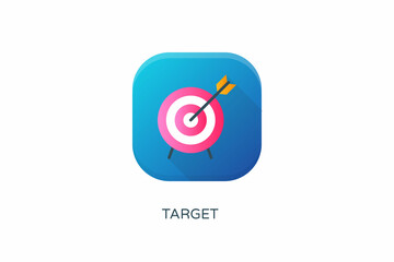 Target icon in vector. Logotype