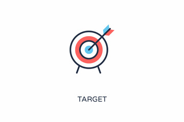 Target icon in vector. Logotype