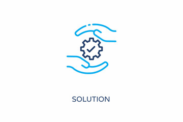 Solution icon in vector. Logotype