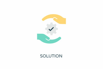 Solution icon in vector. Logotype