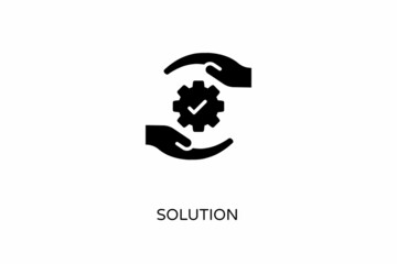 Solution icon in vector. Logotype