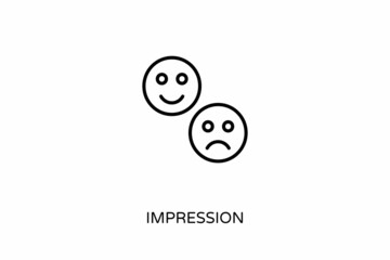 Impression icon in vector. Logotype