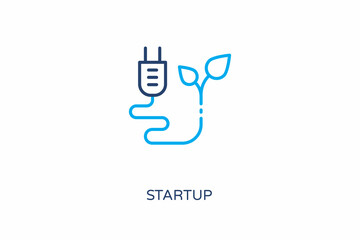 Startup icon in vector. Logotype