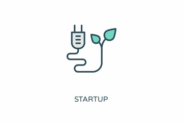 Startup icon in vector. Logotype