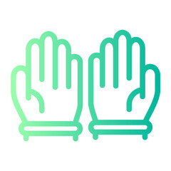 gloves gradient icon