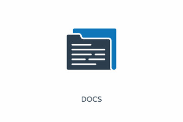 Docs icon in vector. Logotype