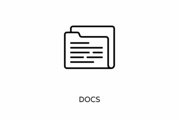 Docs icon in vector. Logotype