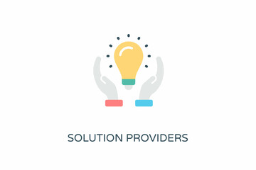 Solution Providers icon in vector. Logotype
