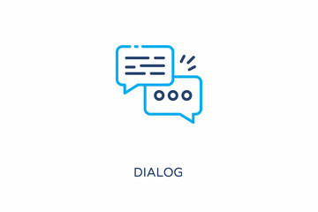 Dialog icon in vector. Logotype