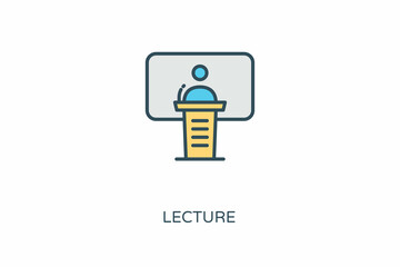 Lecture icon in vector. Logotype