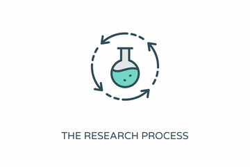 The Research Process icon in vector. Logotype