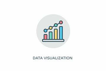 Data Visualization icon in vector. Logotype
