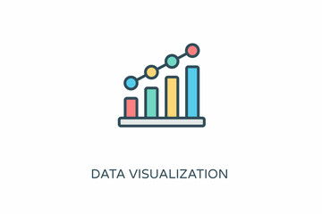 Data Visualization icon in vector. Logotype