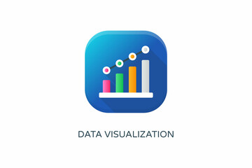 Data Visualization icon in vector. Logotype