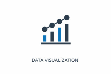 Data Visualization icon in vector. Logotype