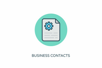 Business Contacts icon in vector. Logotype