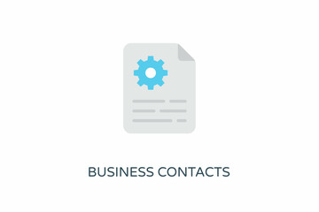 Business Contacts icon in vector. Logotype