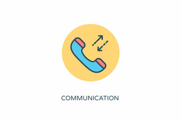 Communication icon in vector. Logotype