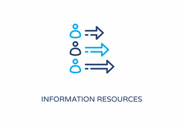 Fototapeta premium Information Resources icon in vector. Logotype